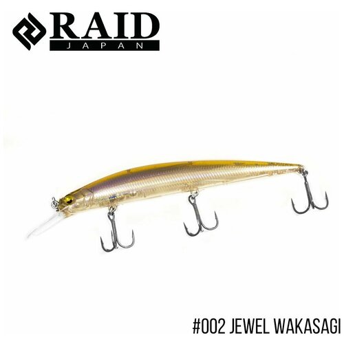 Воблер Raid Level Minnow Plus 125mm, 14g #002 Jewel Wakasagi