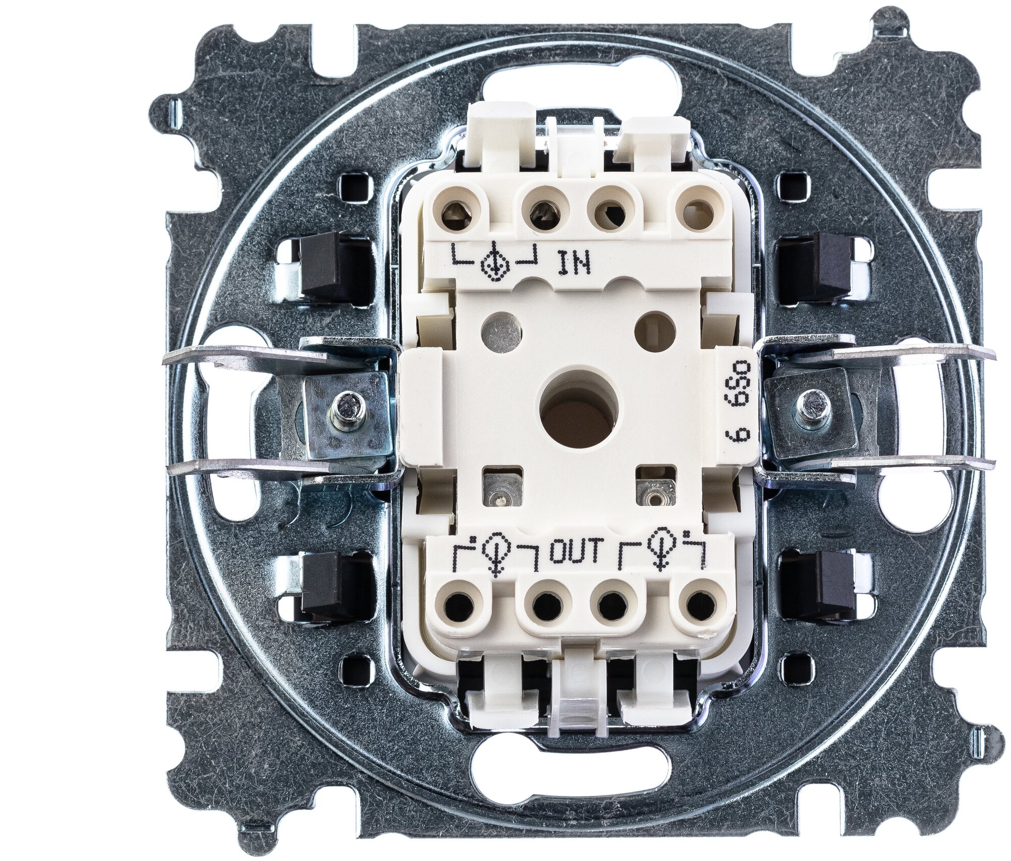 Переключатель (с 2-х мест) ABB 2CHH590645A6062 Levit, 10 А, белый/дымчатый черный - фотография № 4