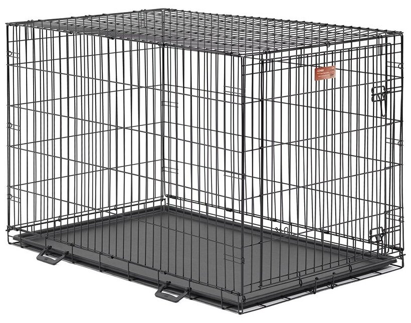 Клетка MidWest iCrate для собак 76х48х53h см, 2 двери, черная - фотография № 12
