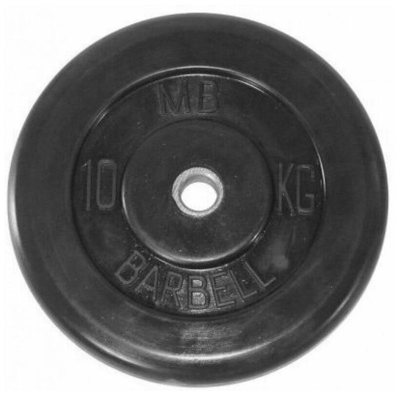 Диск MB Barbell Стандарт MB-PltB31 10 кг черный