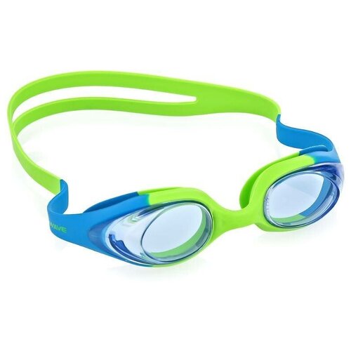 фото Очки для плавания юниорские strechy junior цв.синий-зеленый синий-зеленый mad wave