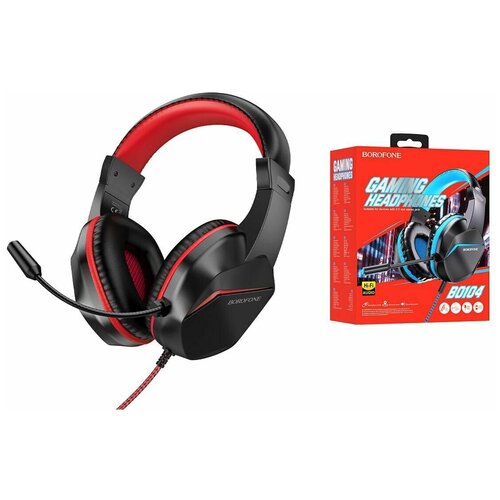 Наушники игровые BO104 BOROFONE Phantom gaming headphones красный игровые с гарнитурой 110000₽
