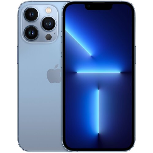 Смартфон Apple iPhone 13 Pro Max 512 ГБ, nano SIM+eSIM, небесно-голубой смартфон apple iphone 13 pro max 512 гб 1 sim международная версия gold