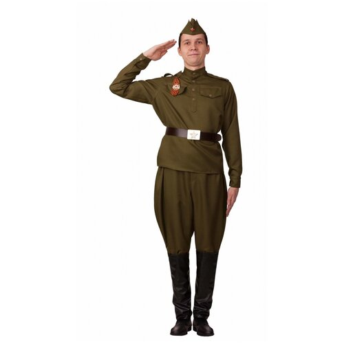 Взрослый костюм Солдат с галифе(песочный) (12181) 48 костюм солдата с брюками галифе 10826 146 см
