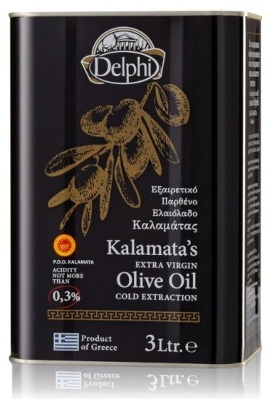 Масло оливковое Delphi E.V. Каламата 3 л