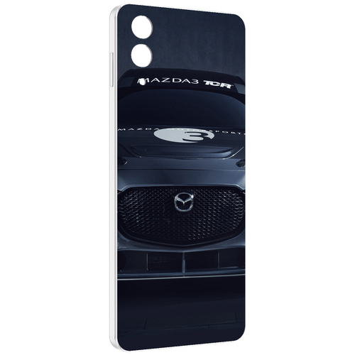 Чехол MyPads mazda мазда 3 для Samsung Galaxy Z Flip 4 (SM-F721) задняя-панель-накладка-бампер
