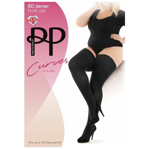 Чулки Pretty Polly, 60 den, размер XXXL, черный