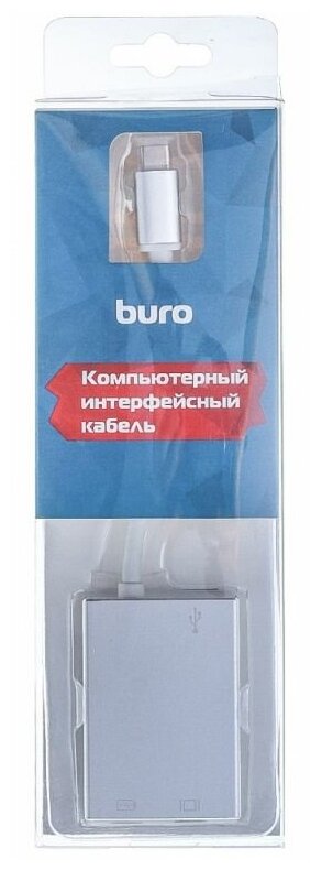 Buro BHP USB Type-C (m) USB Type-C (f) miniDisplayPort (f) 0.1м - фото №3