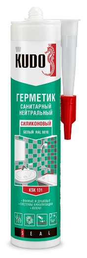 Герметик нейтральный санитарный KUDO белый KSK 131 280мл