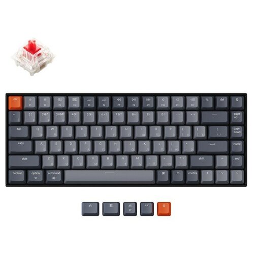 Клавиатура Keychron K2 Wireless White Backlight Light Grey Gateron G Pro Red ver2 799000₽