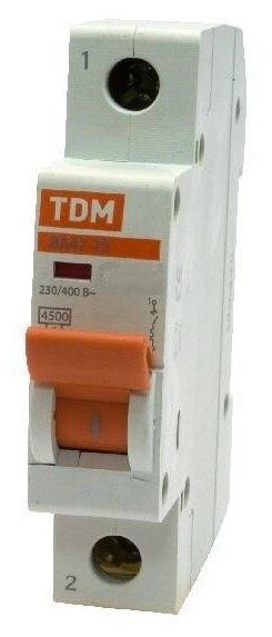 Автоматический выключатель TDM ЕLECTRIC ВА 47-29 1P (B) 4,5kA 6 А - фотография № 4