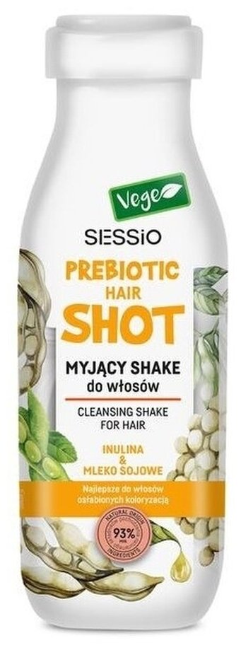 Моющий шейк для волос Sessio Prebiotic инулин и соевое молоко 350 мл.