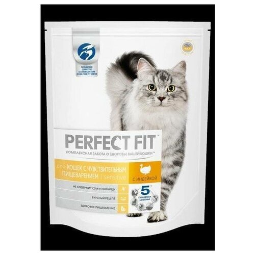 Perfect Fit Сухой корм для чувствительных кошек с индейкой (PERFECT FIT Sensitive Tk 6*1.2kg) 10162235 | 1,2 кг 25239 (1 шт)