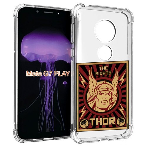 Чехол MyPads тор лицо для Motorola Moto G7 Play задняя-панель-накладка-бампер