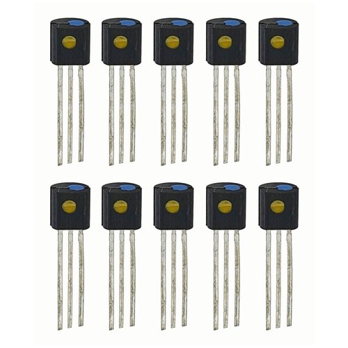 Транзистор КТ502Г, 10 штук / Аналоги: 2Т502Г, KSA539O, KSA539Y, 2SA545, KSA545Y / p-n-p усилительные
