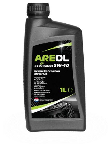 AREOL ECO Protect 5W40 (1L)_масло моторное! синт.\ACEA C3, API SN/CF, VW 505.00/505.01, MB 229.51 5W40AR060