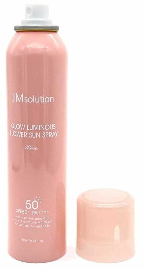 JM Solution Солнцезащитный спрей Glow Luminous Flower Sun Spray Rose SPF50+ 180 мл