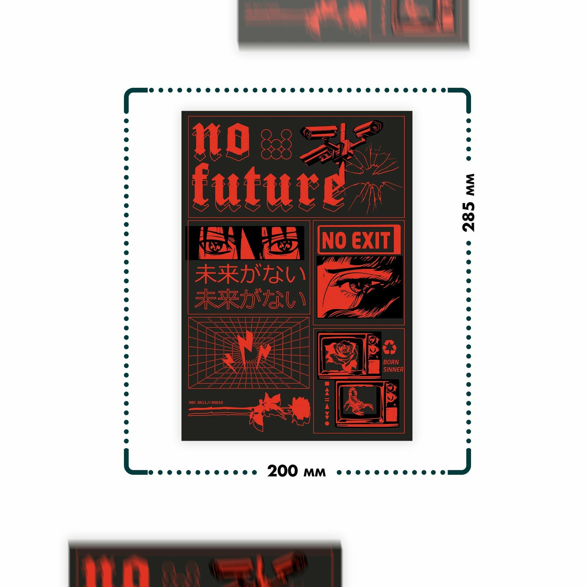 Термонаклейка для одежды и текстиля Аниме — фото 1