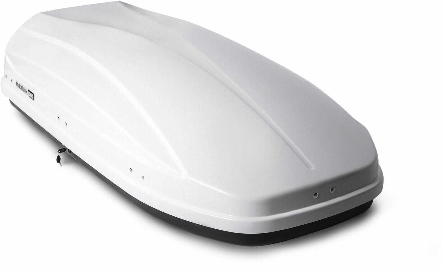 Автобокс MaxBox PRO 460 (средний) белый 175*84*42 см двустороннее открывание (багажный бокс на крышу) — фото 1