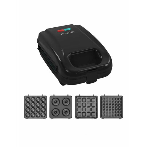 Прибор для выпечки MARTA MT-SM1737D 4 в 1 черный жемчуг вафельница 3110₽