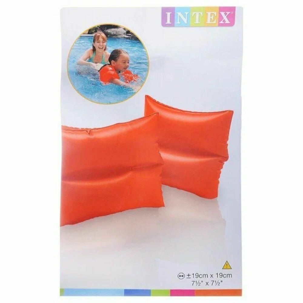 Нарукавники для плавания оранжевые, Intex, 19 х 19 см, 3-6 лет