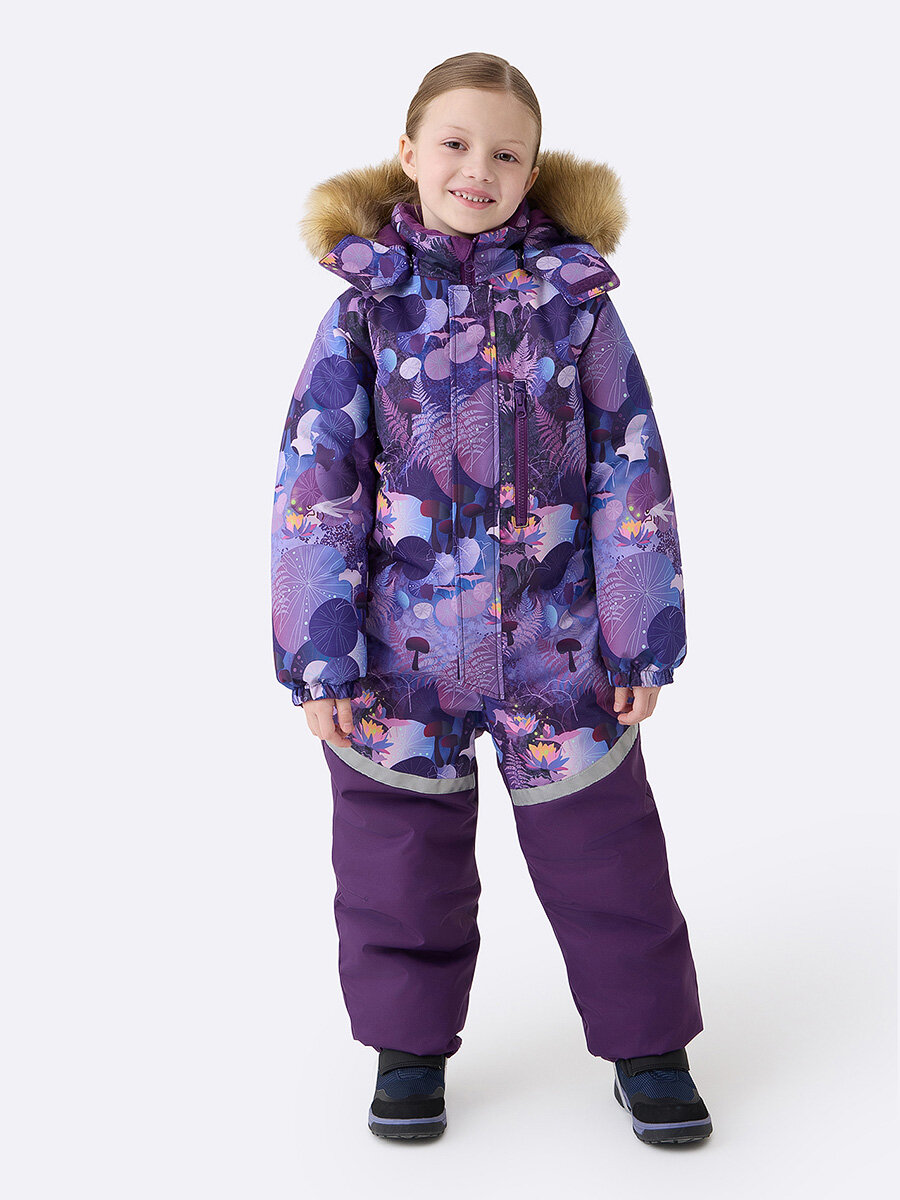 Комбинезон утеплённый Lassie Joni, размер 110, , 5930 фиолетовый