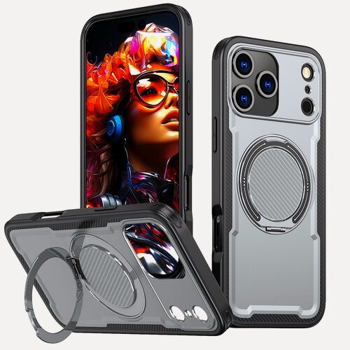 Изображение товара Подходит для iPhone 15 Pro Max чехол для мобильного телефона магнитный кронштейн защитный чехол