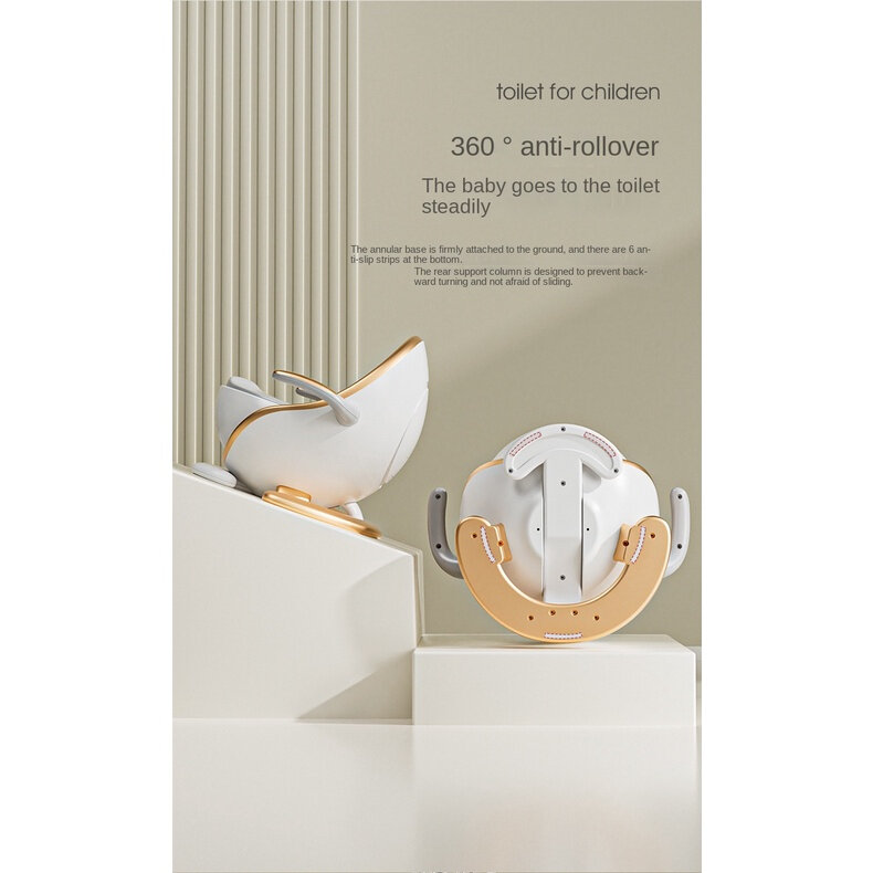 Детский горшок-стульчик, с крышкой, спинкой и удобным сиденьем