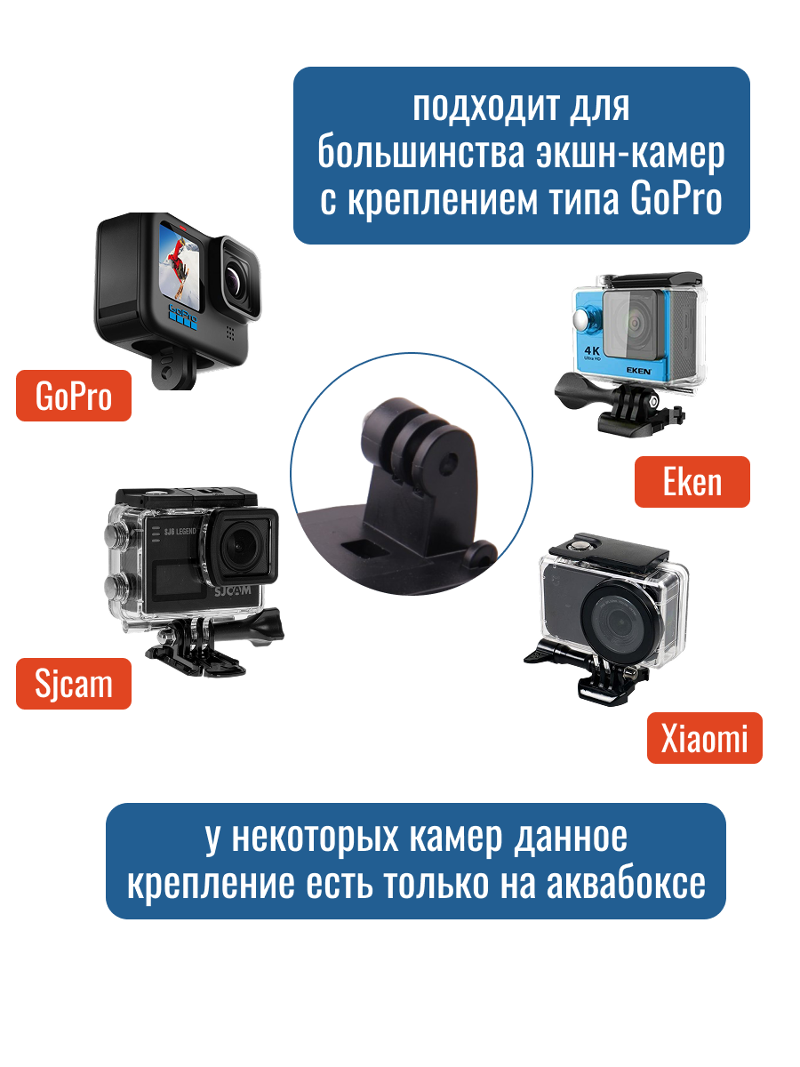 Крепление на грудь аксессуар для экшн-камеры GoPro Eken SjCam Xiaomi Digma — фото 1