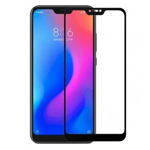 Защитное стекло 2.5D (бронестекло) для Xiaomi Mi6X, Mi A2 Черный чехол книжка fashion case для xiaomi mi a2 mi6x черный