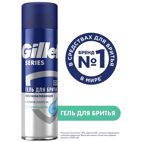 Гель для бритья Gillette Экстракт зеленого чая 200мл