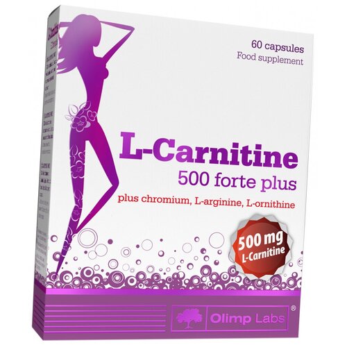 Olimp Labs L-карнитин 500 forte plus, 60 шт., нейтральный l карнитин solgar maxi l carnitine 500 mg 30 шт