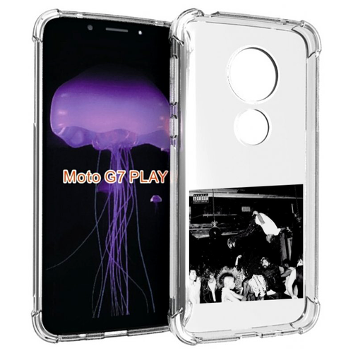 Чехол MyPads Playboi Carti - Die Lit для Motorola Moto G7 Play задняя-панель-накладка-бампер чехол mypads playboi carti die lit для umidigi a9 задняя панель накладка бампер