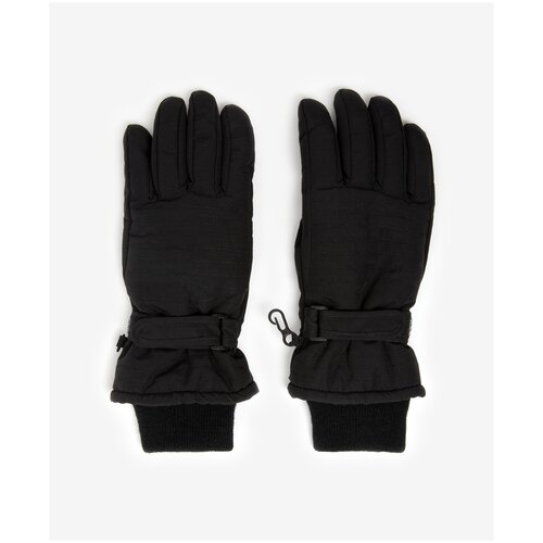 Перчатки зимние плащевые черные Gulliver, размер 16, модель 22210BJC7605