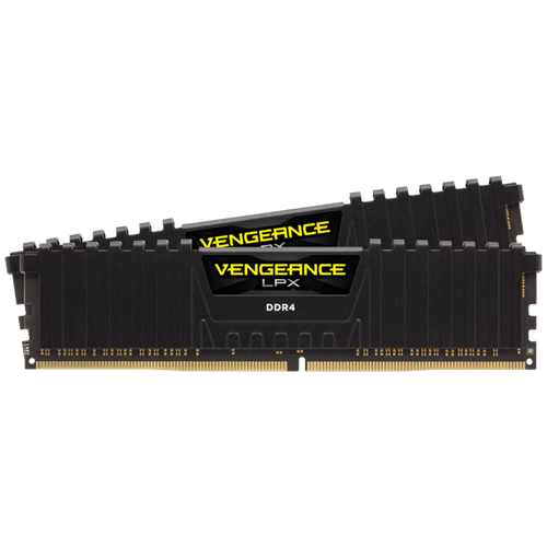 Corsair DDR4, 3600MHz 32GB 2x16GB DIMM, Unbuffered, 16-19-19-36, XMP 2.0 Vengeance LPX Black, 1.35V