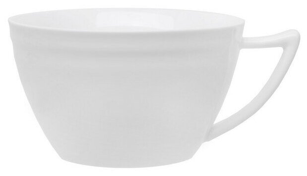 Чашка чайная Tudor England 320 мл, фарфор, "Royal white", белая (TU0303)