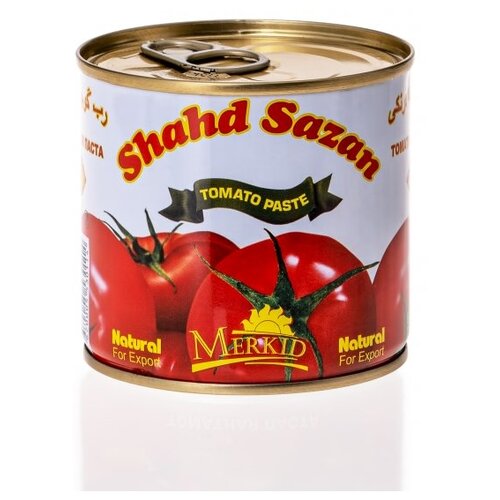 томатная паста Shahd Sazan ,ГОСТ 25% , 380гр, ж/б, литография, ключ