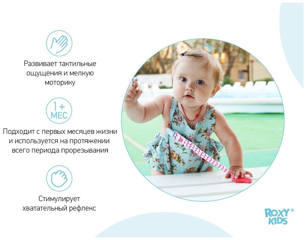 Прорезыватель для зубов Roxy Kids на держателе - фото №14