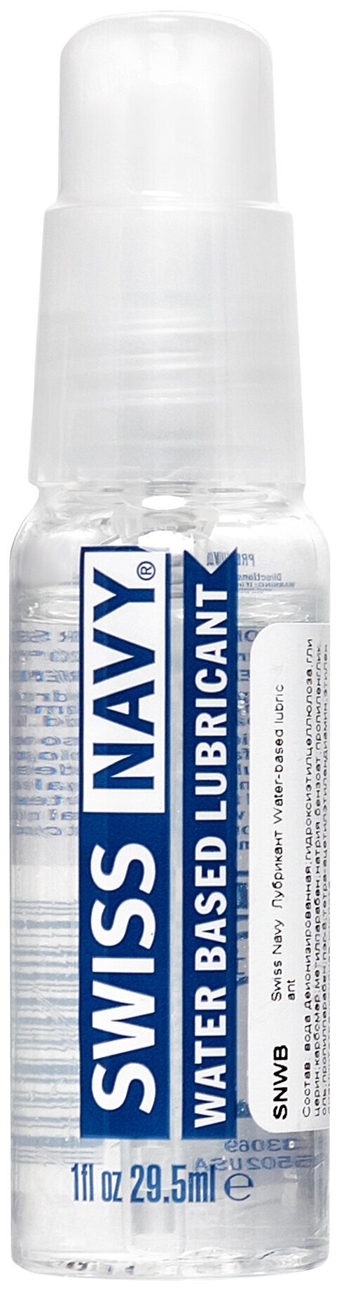 Лубрикант Swiss Navy Water-Based Lubricant на водной основе 1oz/30ml - фотография № 2