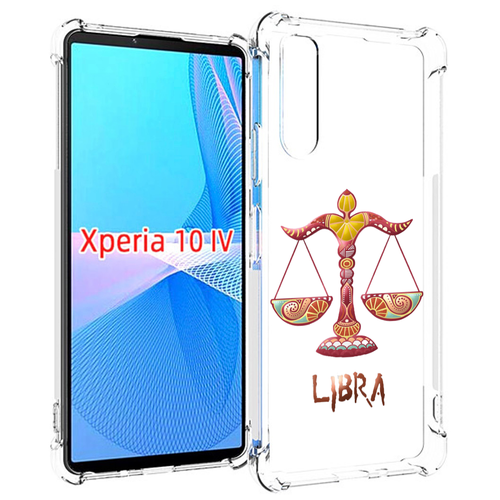 Чехол MyPads знак-зодиака-весы-8 для Sony Xperia 10 IV (10-4) задняя-панель-накладка-бампер