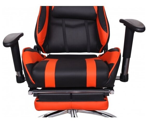 Кресло игровое MFG-6001 Меб-фф 404499, MFG-6001 black orange (DK) - фото №3