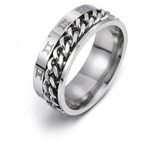 Кольцо помолвочное TASYAS, размер 19, серебряный кольцо помолвочное нержавеющая сталь размер 19 серебряный серый