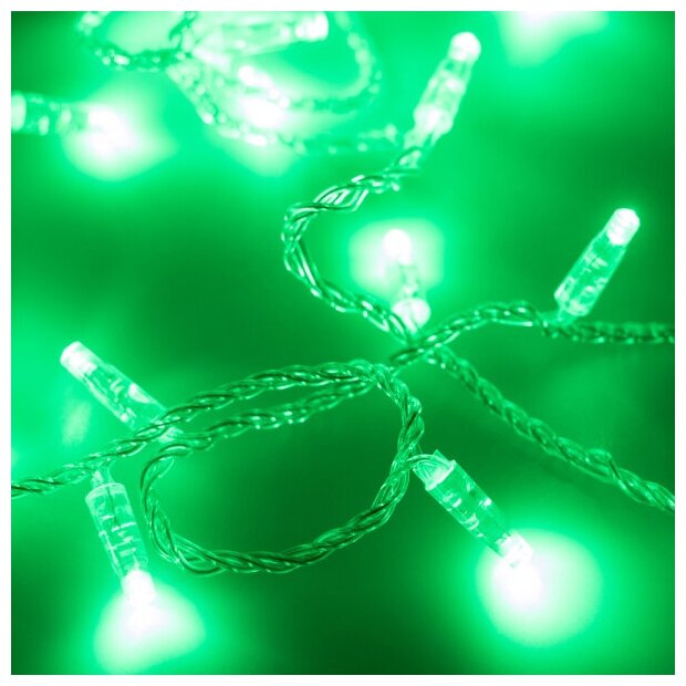 025786 Светодиодная гирлянда ARD-STRING-CLASSIC-10000-CLEAR-100LED-FLASH GREEN (230V, 7W) (Ardecoled, IP65)