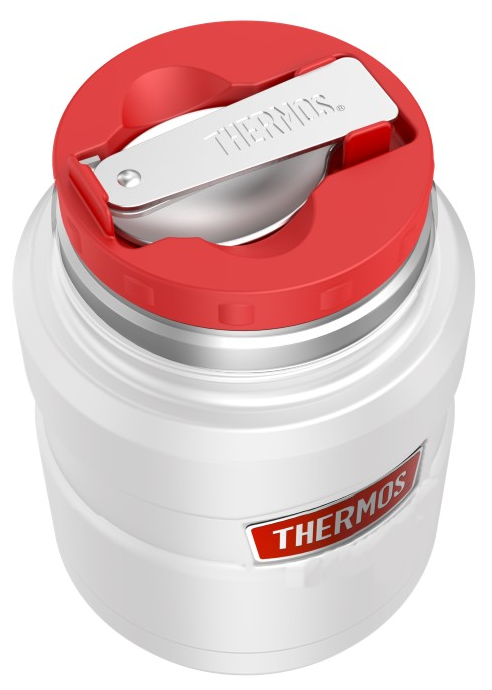 Термос для еды и напитков THERMOS ORIGINAL 0,47 л. SK3020 RSMW цвет снежный, сталь 18/8 - фотография № 3