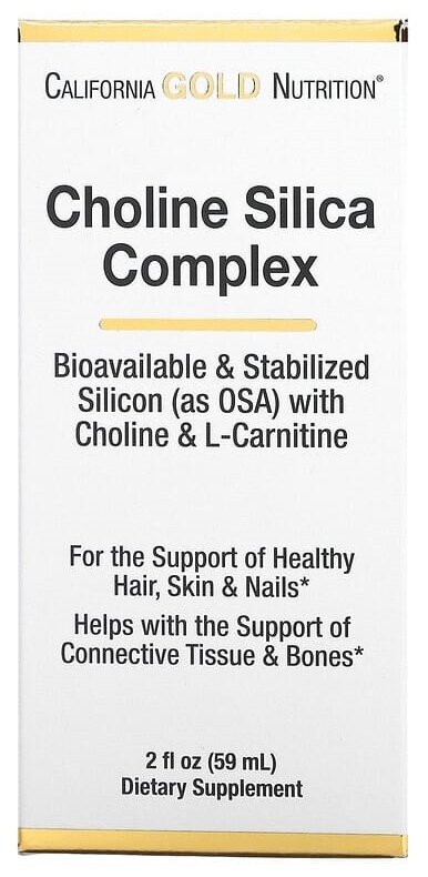 California Gold Nutrition Choline Silica Complex фл., 59 мл, 110 г, 1 уп.