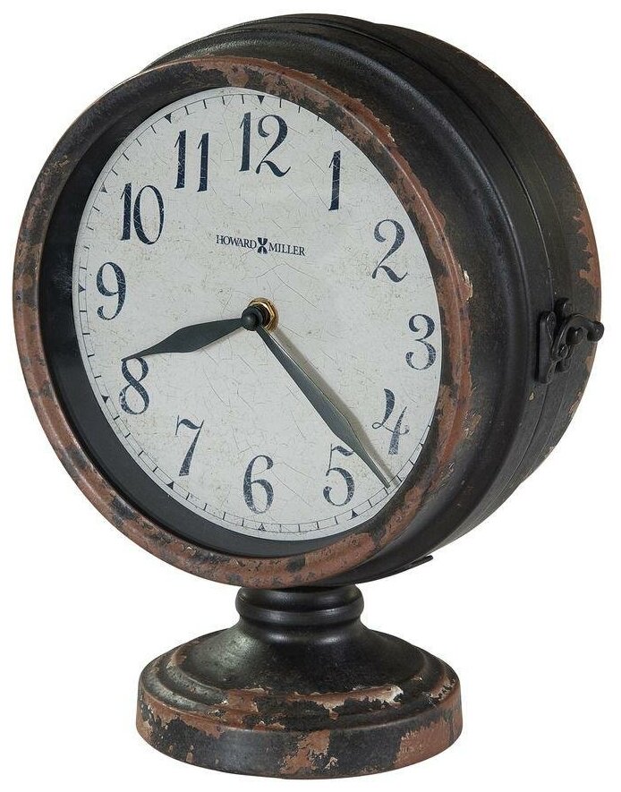 Каминные часы HOWARD MILLER Cramden, кварцевые, круглые, коричневые, 635-195