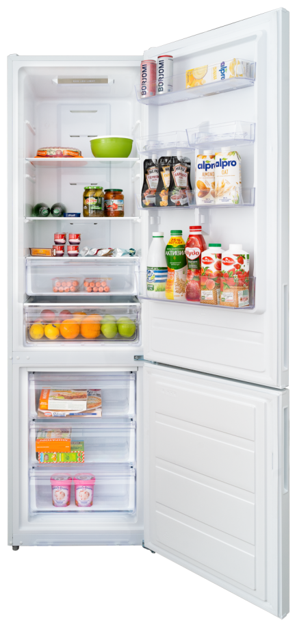 Холодильник Schaub Lorenz SLU C202D5 W, белый, двухкамерный, Total No Frost, внешний LED дисплей. - фотография № 10