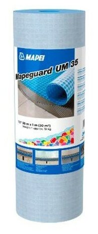 Гидроизоляционная мембрана Mapei Mapeguard UM 35, синяя 1 х 30 м