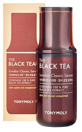 TONYMOLY Антивозрастная сыворотка для лица с экстрактом английского черного чая THE BLACK TEA London Classic Serum, 50мл - фото №3