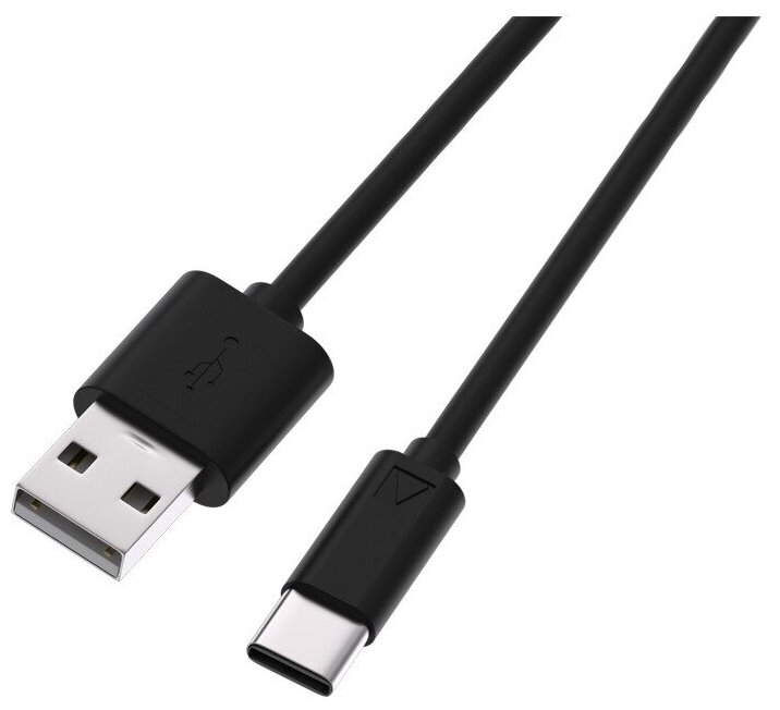 Кабель USB2.0-USB Type-C, Ritmix, 1м, черный (RCC-130) - фото №1
